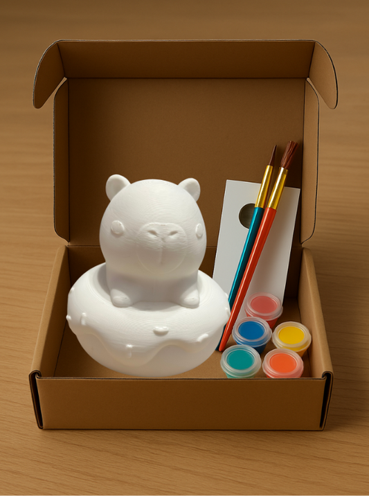 Подаръчен комплект за оцветяване -  капибара поничка